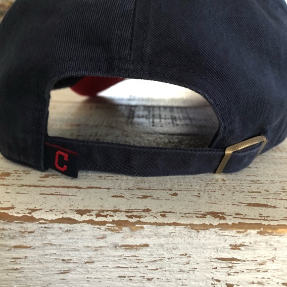 Adjustable Navy & Red Cleveland Indians Hat - Picture 3 of 3